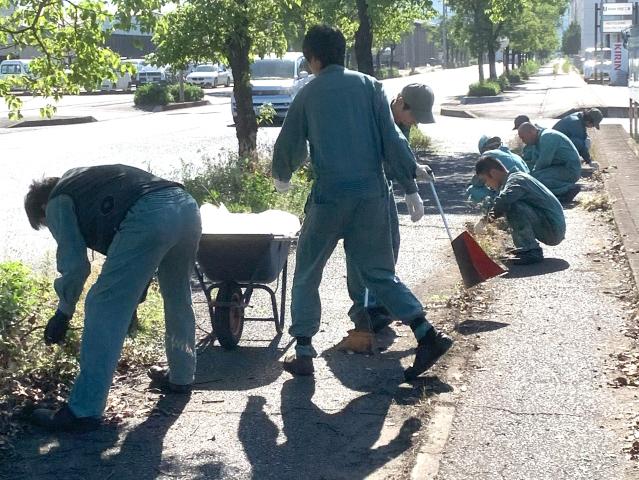 南畝工場で清掃活動を行いました